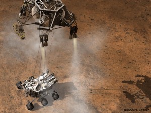 Curiosity Landing - Sky Crane Stage